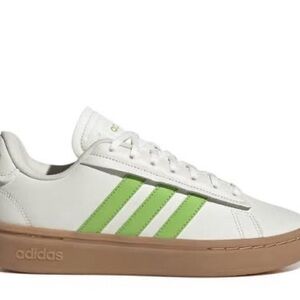 Adidas Classic White with Green Stripes Sneakers
